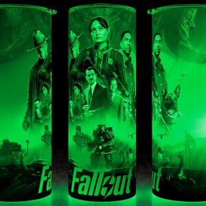 Glow in the Dark Fallout TV Show - Lucy - Ghoul - Dogmeat Cup Mug Tumbler